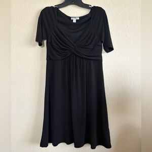 Boston Proper Black Midi Dress